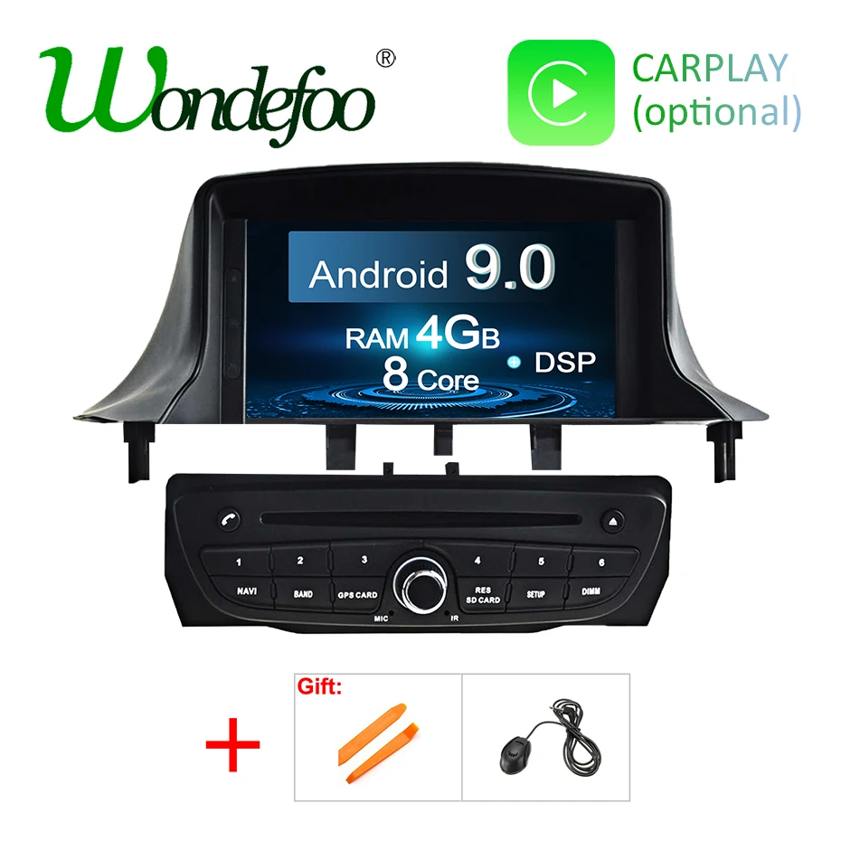 Perfect DSP AV Output Android 9.0 2 DIN DVD Player for Renault Megane 3 2009 2010 2011 2012 Fluence GPS Radio Navigation Stereos Screen 1