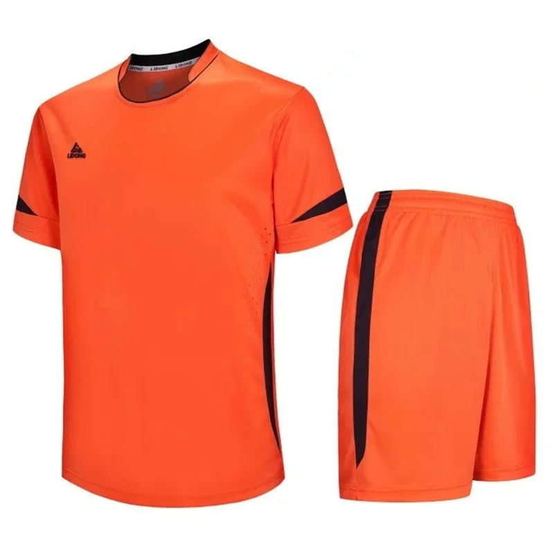Новые детские футболки для футбола, спортивные костюмы для футбола, дышащие быстросохнущие детские футболки для мальчиков - Цвет: Orange