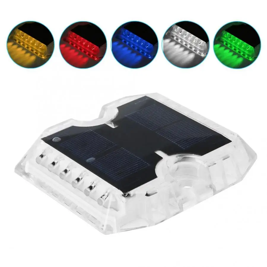 12 LED Super bright anti-fog LED Solar Powered Stud Light Sqaure Road Pathway Highway Tunnel Light IP68 Waterproof