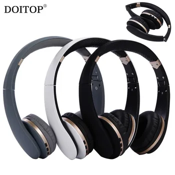 DOITOP Foldable Wireless Bluetooth Stereo Headphone HIFI Music Business Headset Headband Earphone 3.5mm MP3 Playing Headset O5