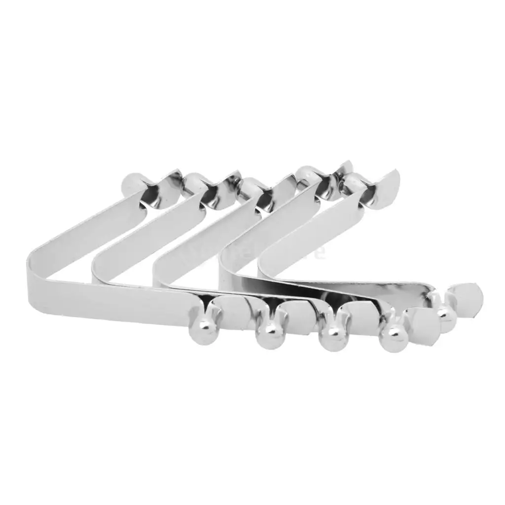 5x Steel Kayak Boat Paddle Push Button Tent Pole Clips Hollow Double Pins