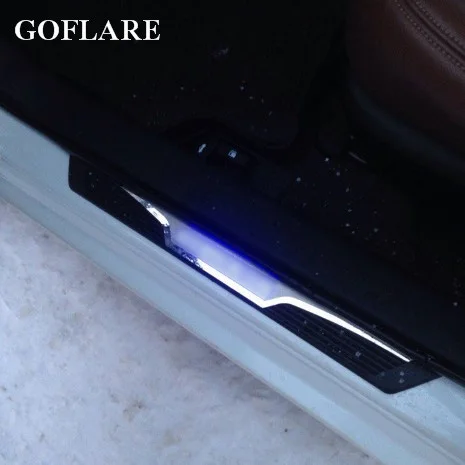 

led auto door sill strip for Toyota Corolla Altis E140 E150 E170 2006-2018 accessories illuminated door sills guard scuff plates