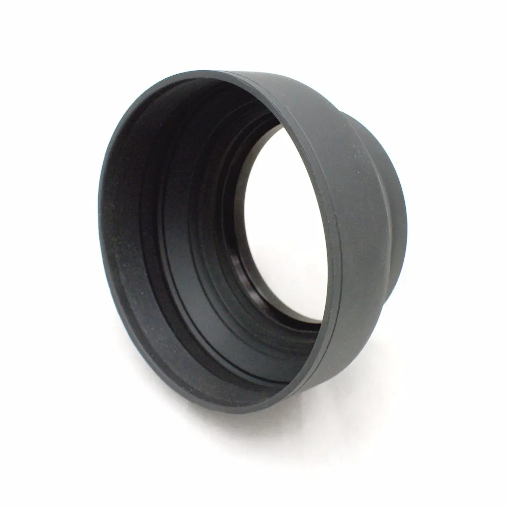 72mm 3 in 1 3 Stage Collapsible Rubber Lens Hood for Canon Nikon