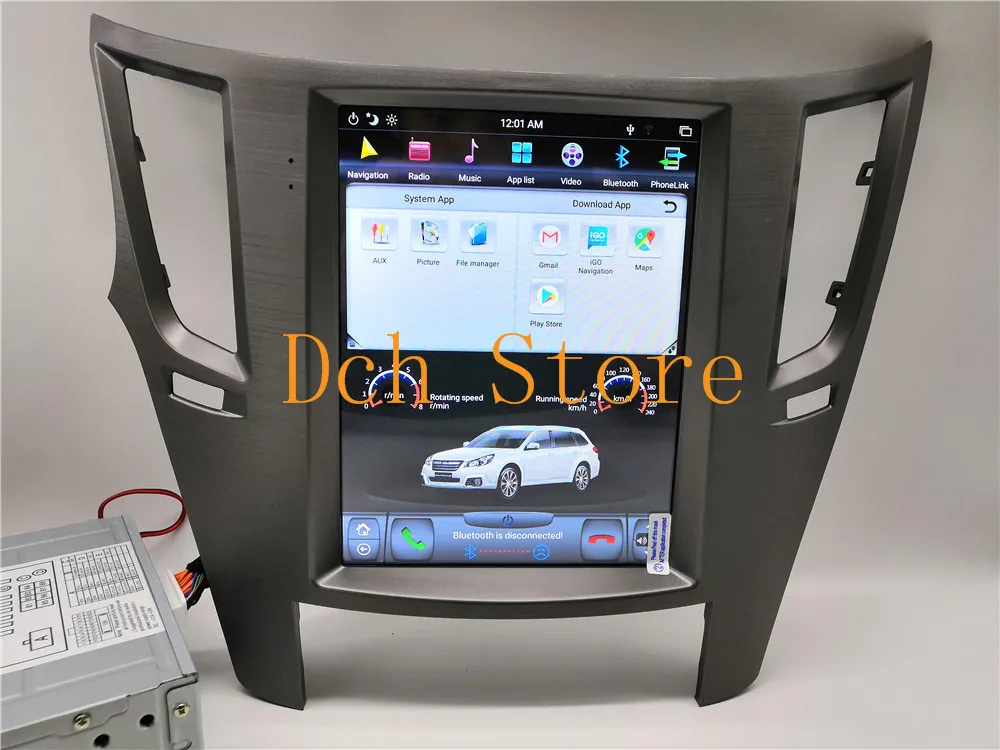 10,4 дюймов Tesla стиль Android 8,1 автомобильный DVD gps навигация для Subaru Legacy Outback 2010- PX6 CARPLAY стерео радио ips 4G ram