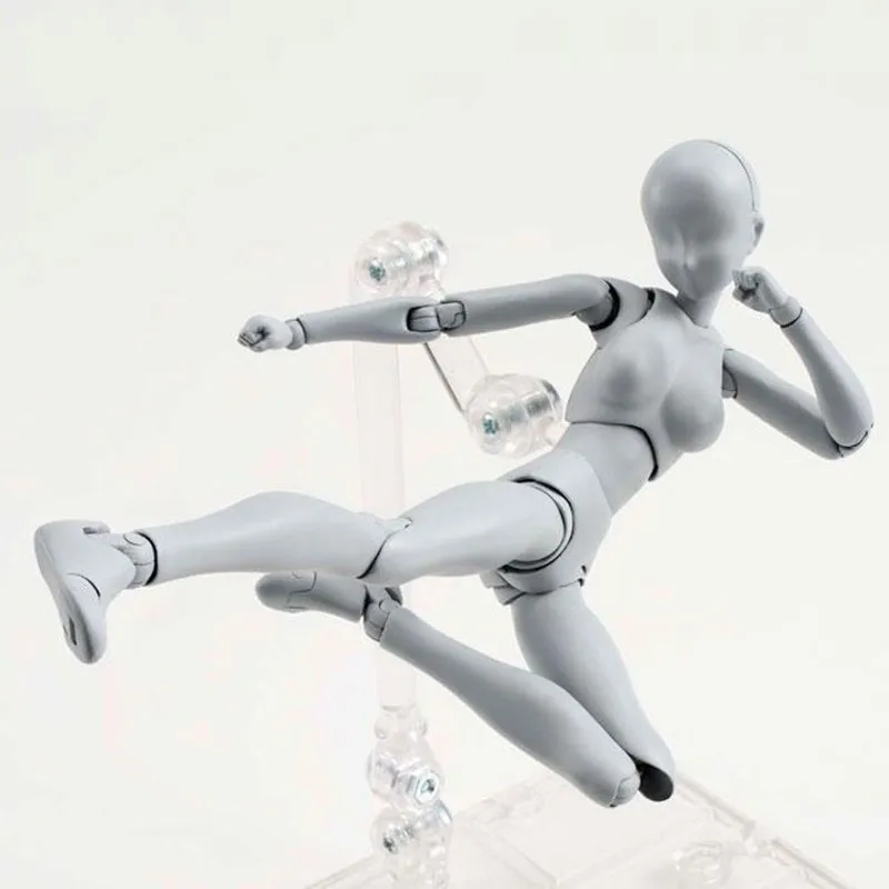 Anime Brinquedos BANDAI Tamashii Nations PVC Body Action Figure Collectible Model Doll Figma Female Male Body Chan Figures (3)