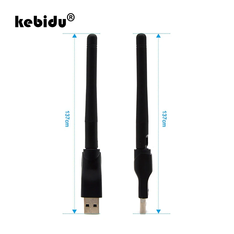 Kebidu 150 Мбит/с USB 2 0 Wi-Fi Беспроводной сетевая карта RT5370 802 11 b/g/n Сетевой адаптер с