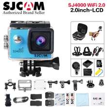 SJCAM SJ4000 wifi экшн-камера 1080P Full HD 1080p wifi Спортивная DV 2," Мини видеокамера sj 4000 yi 4k велосипедная камера