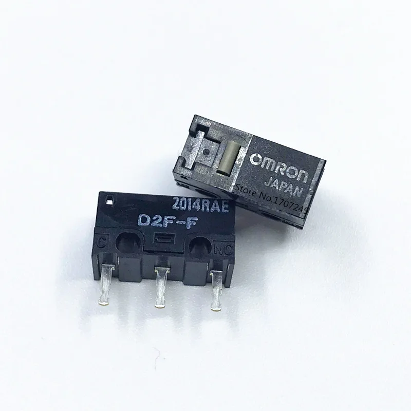 2Pcs original OMRON mouse micro switch D2FC-F-7N 10m 20m OF D2FC-F-K(50M) D2F D2F-F D2F-01 D2F-01L D2F-01FL D2F-01F-T D2F-F-3-7 light fan switch Wall Switches