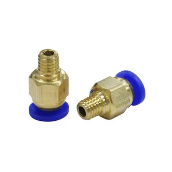 

5000pcs PC4-M6 Pneumatic Straight Connector Brass Part For MK8 OD 4mm 2mm Tube Filament Feed Fitting Coupler 3D Printers