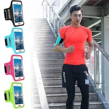Ультратонкий водонепроницаемый для мобильного телефона, наручный с полноэкранным отпечатком пальца разблокированный мобильный телефон руки дышащий эластичный спортивный ремень на руку