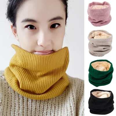 

Winter Neck Warmer O Ring Scarf Women Knitting Infinity Scarves Knitted Warm LIC Circle Children's Boys Girls Neckerchief scarfs
