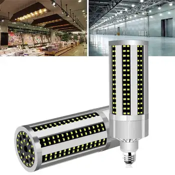 

AC100-277V E27 50W 2835 Fan Cooling LED Corn Light Bulb Without Lamp Cover for Indoor Home Decoration Droplight Street Spotlight