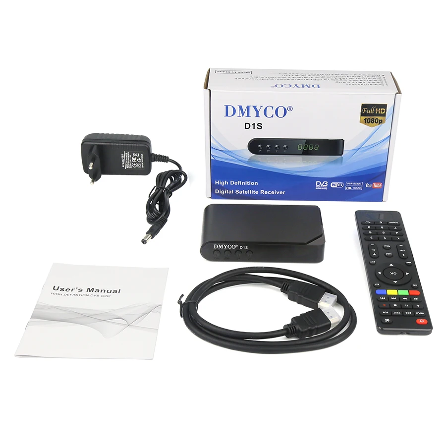 Испанский цифровой спутниковый ресивер DVB S2 HD 1080P Bisskey Youtube видео декодер добавить