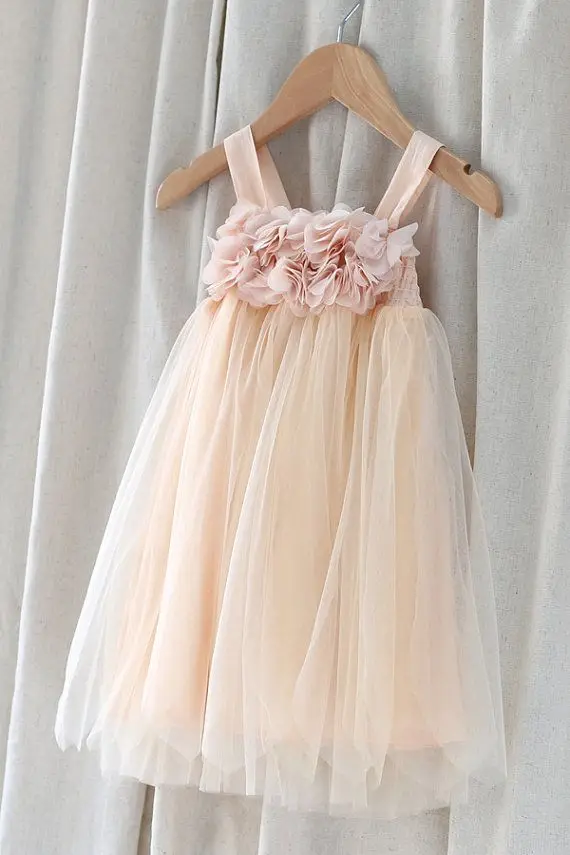 flower girl dresses pastel colours