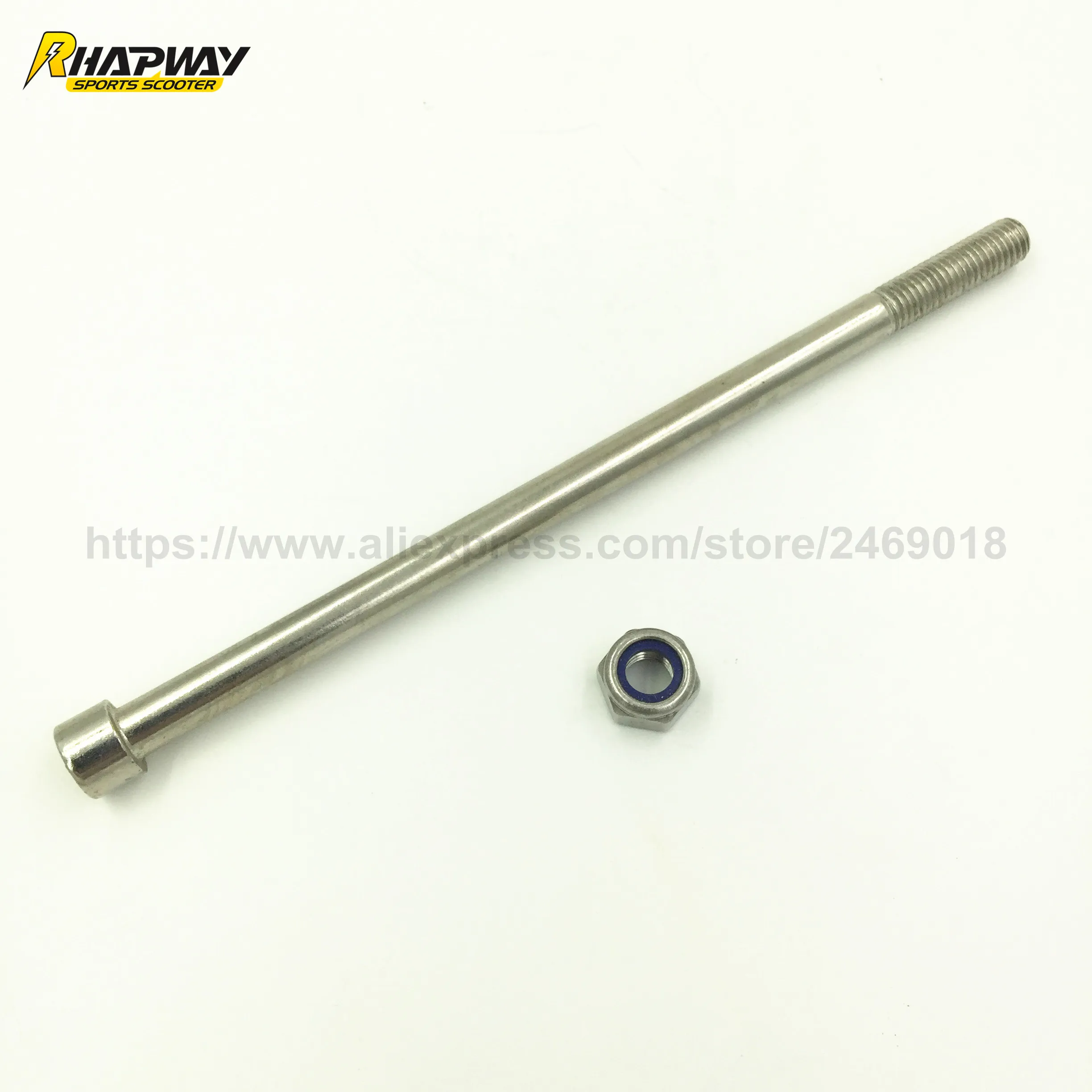 Electric/Gas Scooter Wheel Axle 10mm(D)X200mm(L) Stainless Steel Wheel