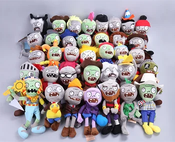

[TOP] 10pcs/lot 25CM Plants vs Zombies Soft Plush Doll model decoration car Game Figure Statue Party toy soft Stuffed Doll