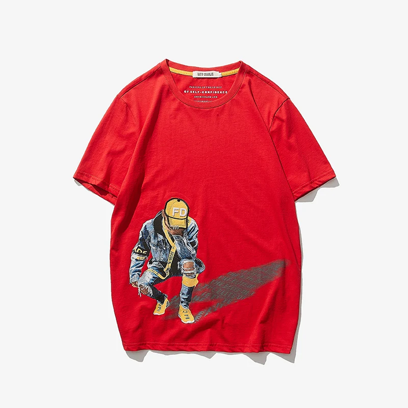 

Funny Skater Boy Print Tshirts Streetwear 2019 Hip Hop Mens Short Sleeve Tops Tees Male Causal T Shirts High Quality Size M-XXL