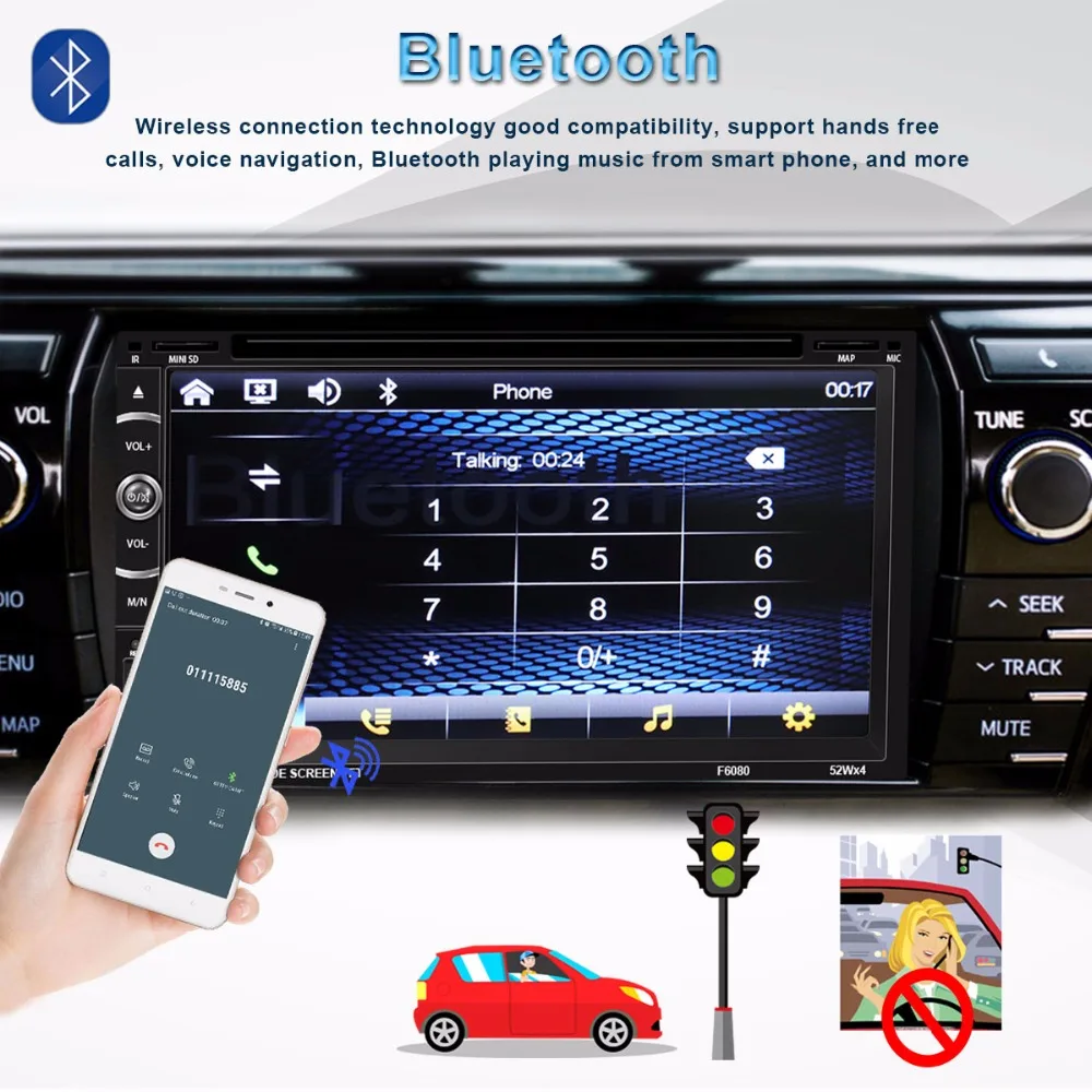 Cheap Car Radio 2 Din Car GPS Navigation Autoradio auto radios DVD Car Multimedia Player Subwoofer Touch Screen Rear view camera 9