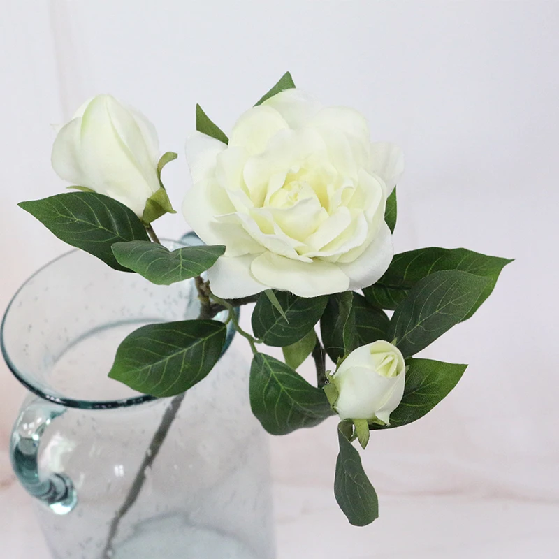 JAROWN Home Flowers Decoration Gardenia Camellia Simulation Flower Wholesale Artificial Flowers Wedding Home Decoration Home (20)