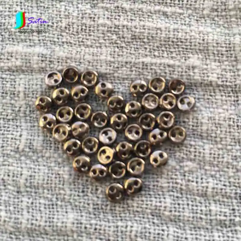 

Diy Gold Silver Bronze Gun Black 3mm Super Small Mini Doll Buttons Dolls With Metal Buttons Alloy Two Buttons S083P