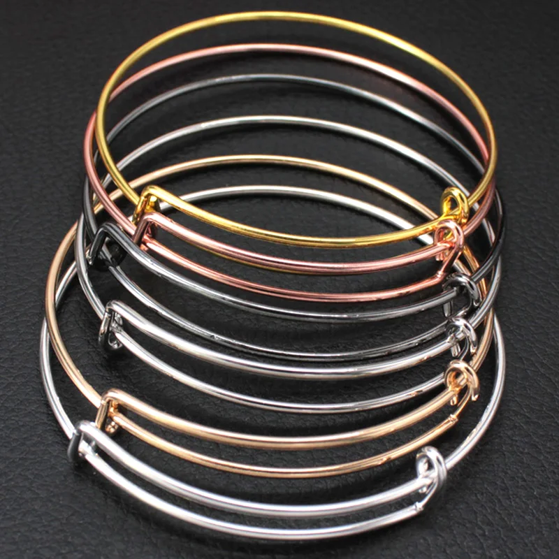 Expandable Wire Bangles Bracelet Women Wholesale Lots Bulk Adjustable