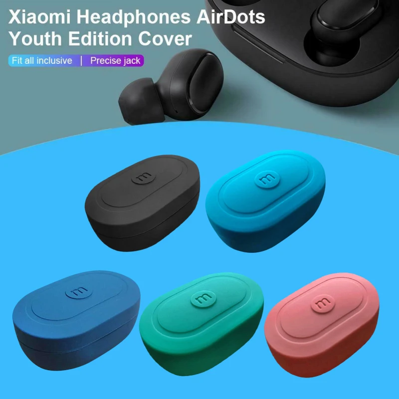 Новый силиконовый чехол для Xiaomi Redmi Airdots Bluetooth гарнитура TWS защитный наушников