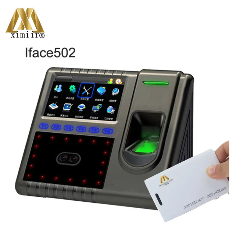 

Good quality TCP/IP USB RS485 face&fingerprint&card time attendance and access control Iface502 facial time recording ID reader