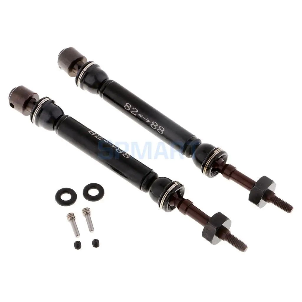 2x 1/10 Universal CVD Drive Shaft 82-88mm Upgrade Parts for Traxxas Slash 4x4 Short Course RC Car