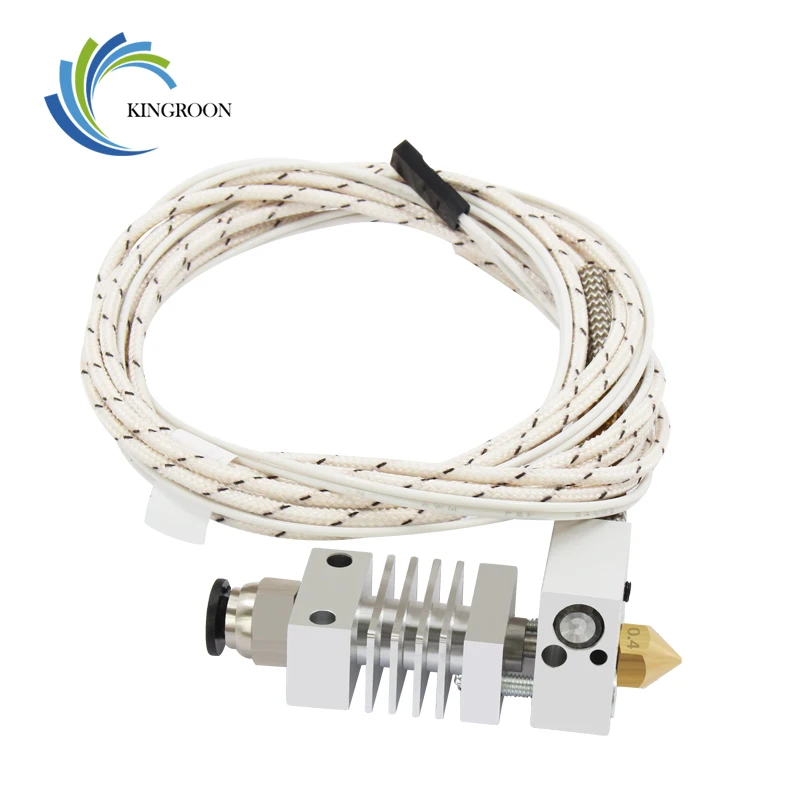 KINGROON CR10 Hotend الطارد لمسافات طويلة V6 البثق J-رئيس الحرارية الحرارة كسر الحلق 1.75 ملليمتر CR10 3D طابعة reprap أجزاء