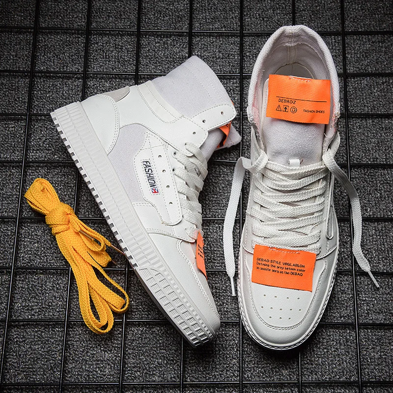 منصة أحذية رياضية الرجال عالية أعلى تنفس حذاء قماش الرجال الأحذية الخريف رياضية التزلج أحذية للرجال سكيت أحذية Snaker