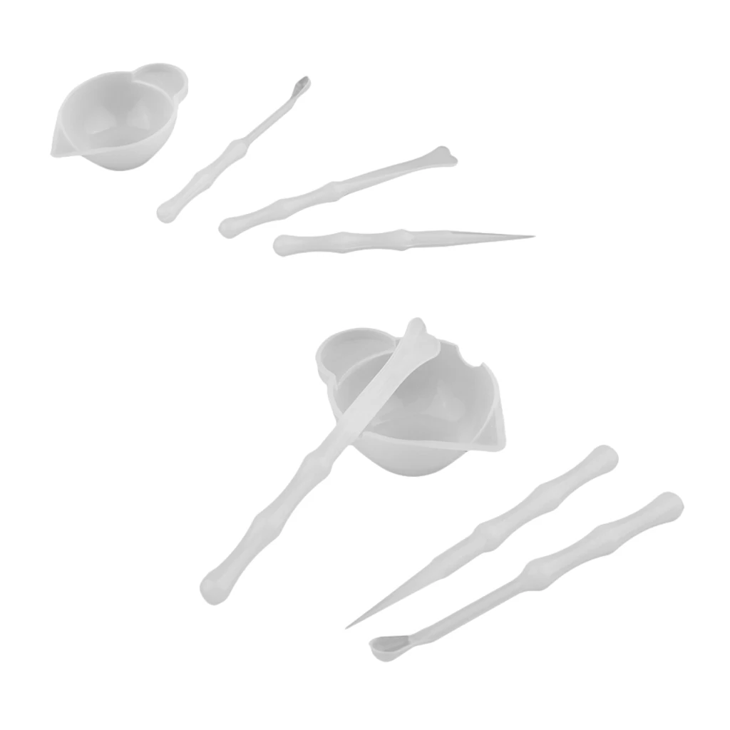 8 Pieces Silicone Cup & Stirrers for Resin Color Mixing UV Resin Epoxy Resin Equipment DIY Jewelry Tools