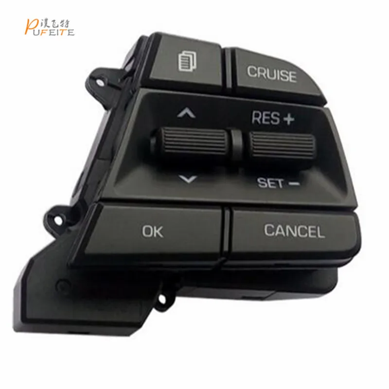 

PUFEITE For Hyundai Movable Collar Solaris elantra1.6L Cruise Control Multifunction Steering Wheel Button Switch car accessories