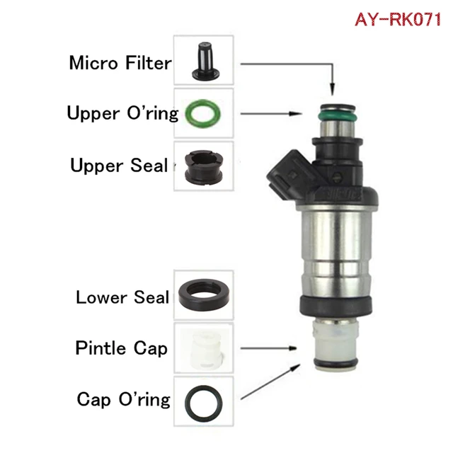4sets fuel injector repair kit & service kit for honda accord ex lx98