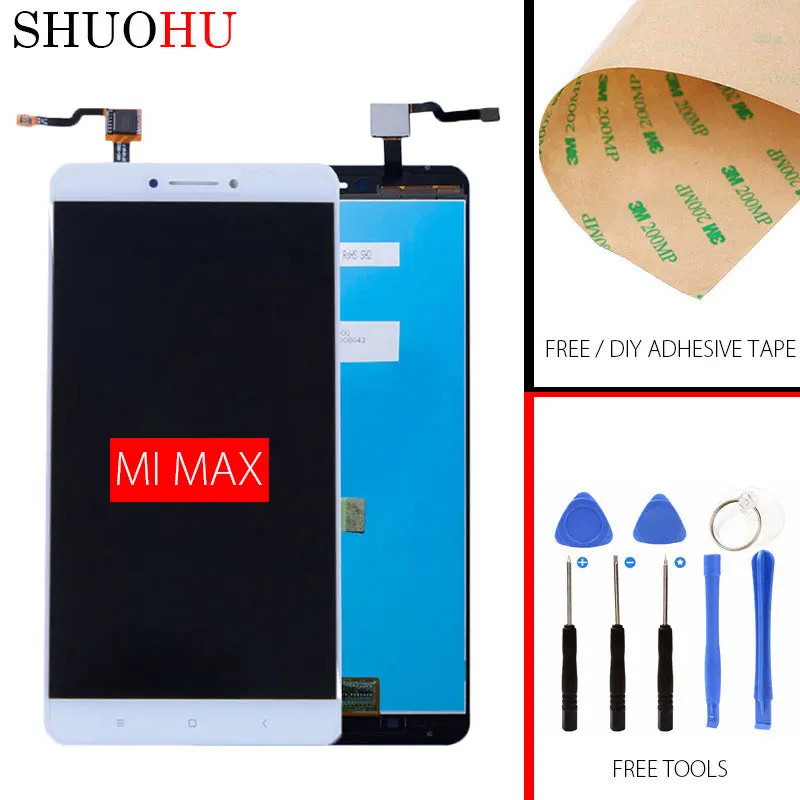 Qualidade AAA Tested LCD Screen 6 44 inch For Xiaomi MAX LCD Display and Touch Screen