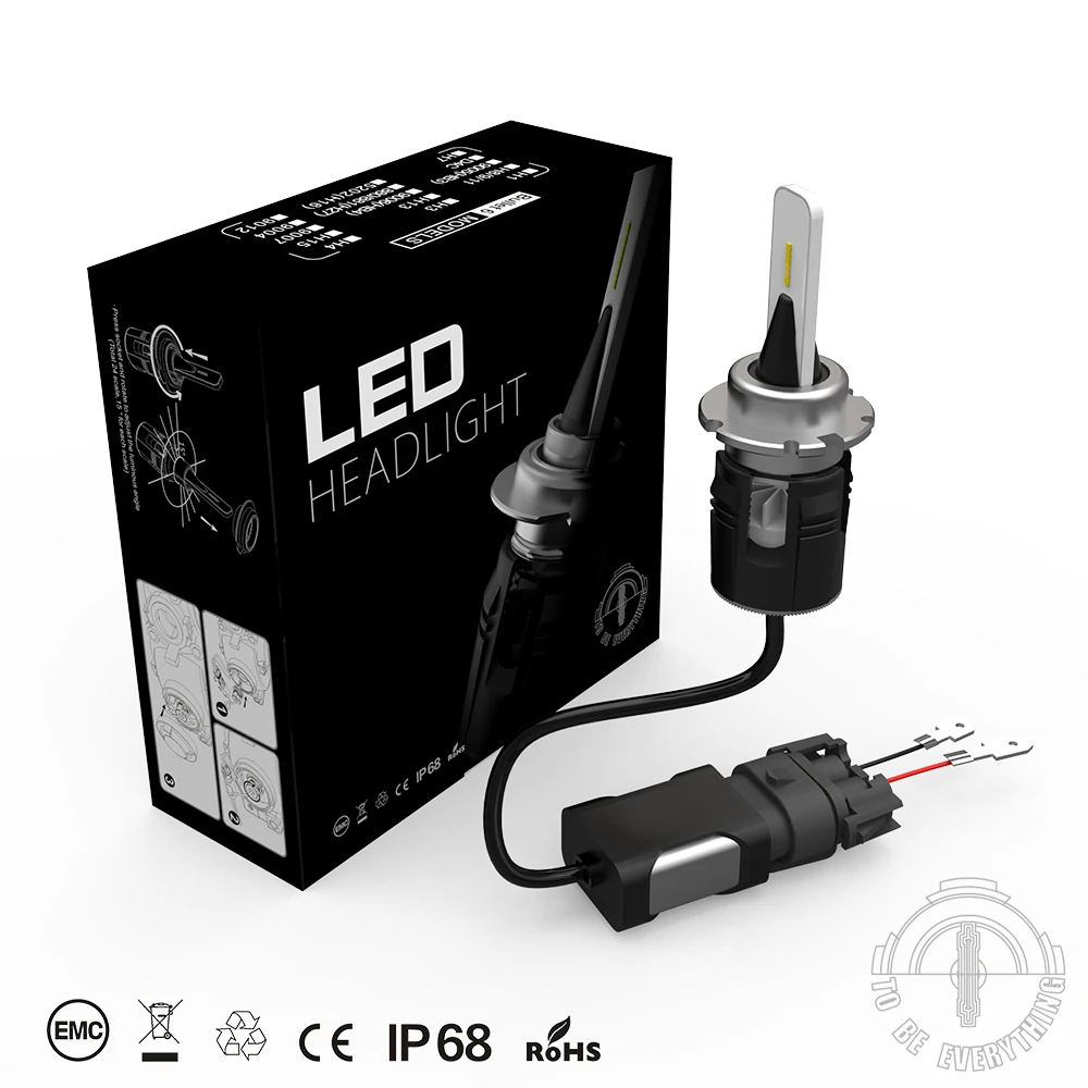 1 комплект Bullet D1S D2S D3S D4S B6 светодиодный фонарь 42 Вт 5200LM CSP Y11 чипы мини размер все в