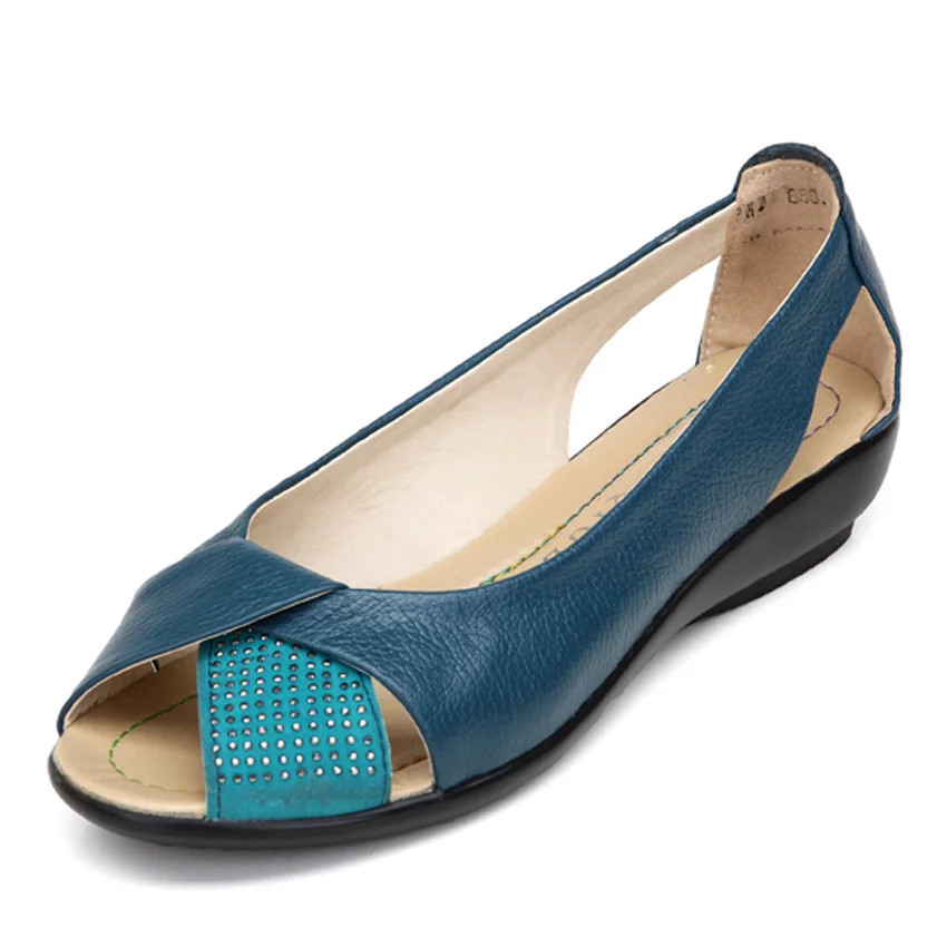 peep toes flat sandals