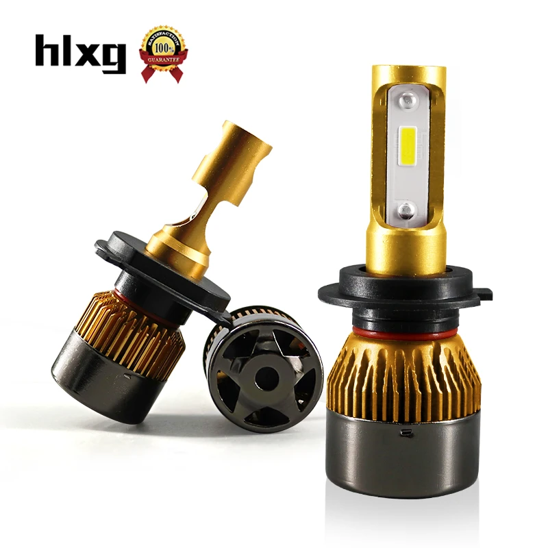 HLXG S2 Upgrade 8000K 6000K H11 H4 H7 светодиодный Автомобильные фары 72 Вт 12000LM 12V24V 9005 HB3 9006 HB4 H8