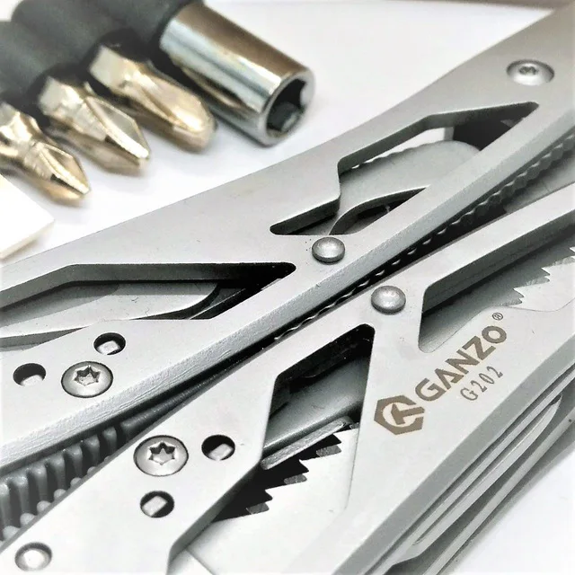 Ganzo 26 in 1 Stainless long nose EDC G202 Folding multi plier tool portable knife hand tools sets folding tools