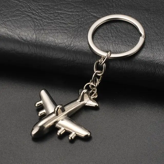 Buy Metal Aircraft Keychain Wholesale Creative Little