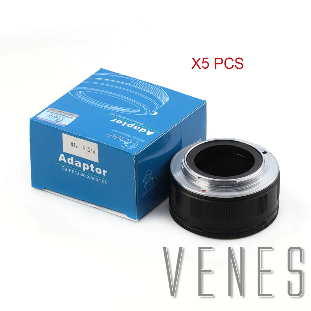

VENES For M42 to NEX /M Adjustable Macro to Infinity, Adapter ring for m42 Lens to Suit for Sony NEX mount Camera (5pcs)