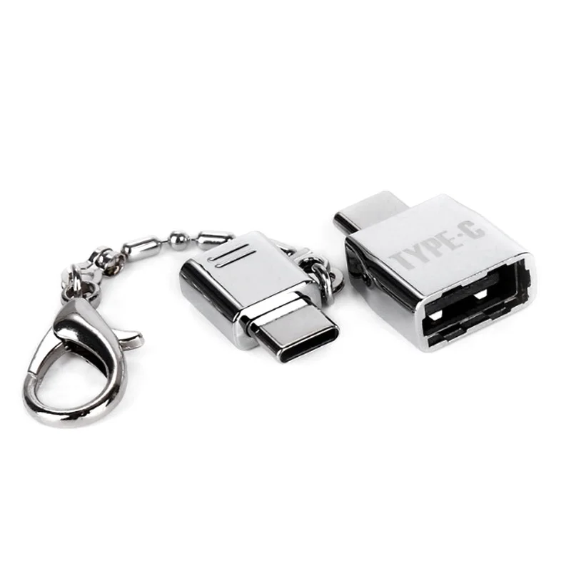 

Metal Keychain Type-C Adapter Kits USB to Type C OTG Converter for Google Pixel Xiaomi XR649