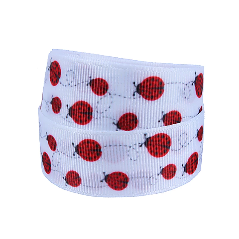 FLRA Ribbon Kids funny DIY red insects printed grosgrain ribbon | Дом и сад