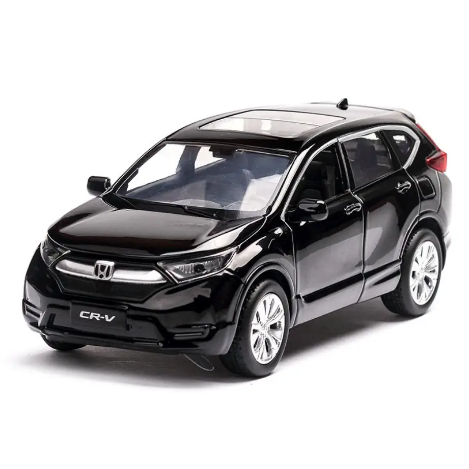 Горячая Коллекция 1:32 Масштаб колеса моделирование diecast автомобиль honda CR-V внедорожник модель тянуть назад металлические игрушки со светом и