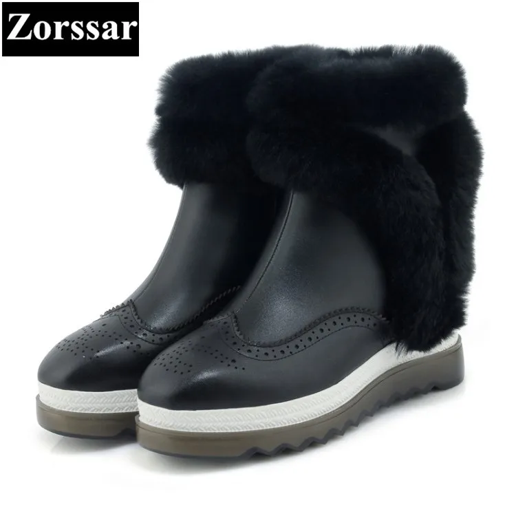 {Zorssar} 2017 NEW Classic winter Plush Women Boots cow Suede Ankle Snow Boots Female Warm Fur women shoes platform leather {Zorssar} 2017 NEW Classic winter Plush Women Boots cow Suede Ankle Snow Boots Female Warm Fur women shoes platform leather