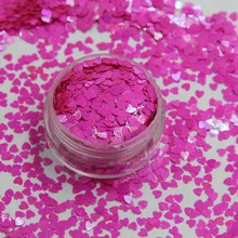 TCI09 Сердце формы Радужный перламутровый цвет сливы конфетти spangles блеск для дизайна ногтей DIY украшения 1 упаковка = 50 г