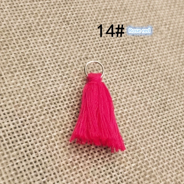 30PC/Pack Mini Cotton Thread Fabric Tassel Fringe DIY Earrings Jewelry Fringes Trim Craft Tassels Sewing Clothes Home Decoration