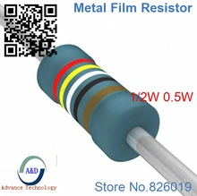 Only original 2 4K ohm 1 2W 1 Radial DIP Metal Film Axial Resistor 2 4Kohm