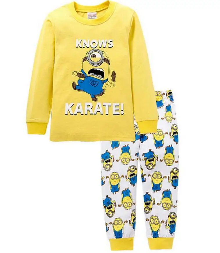 Детские пижамы с рисунками животных для мальчиков, Ночной костюм с длинными рукавами+ штаны, комплект из 2 предметов, комплекты детской одежды, хлопковая одежда для сна для девочек, пижамы - Цвет: model 12