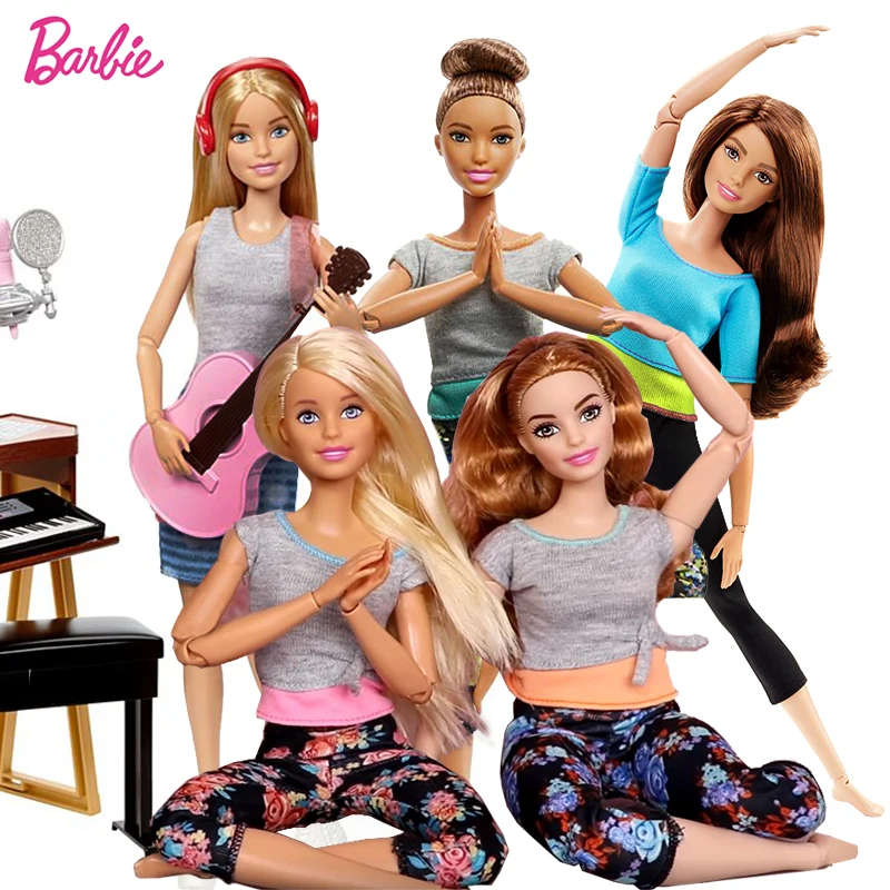 Original Barbie Joints Movement Dolls Yoga clothes 18 Inch Baby Kids Toys for Girls Children