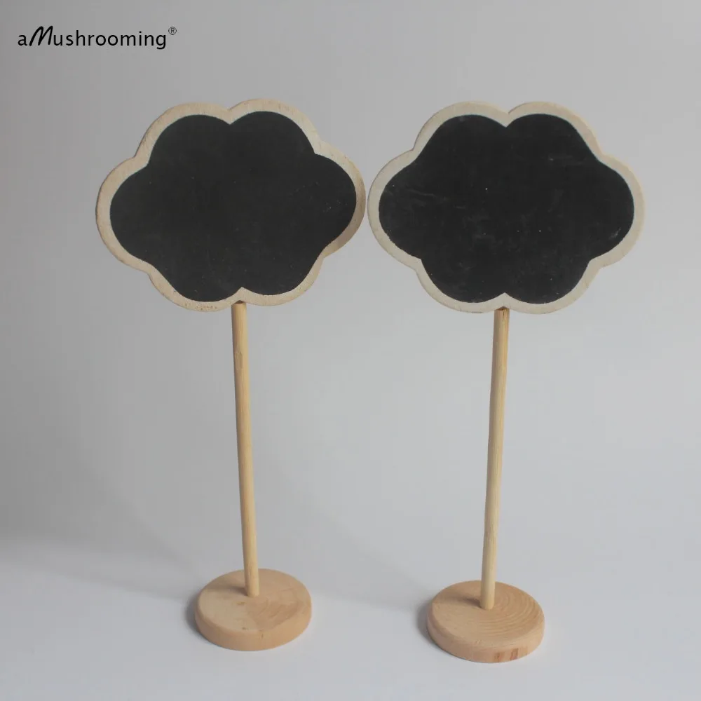 10 mini chalkboard Table number stand cloud board wedding Party